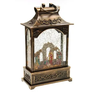 Ellug Schneekugel 28 cm gold