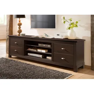 OTTO home Rauna Lowboard 200 cm Braun Metall/Massivholz