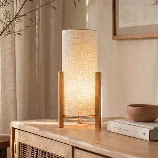 Näve Tischlampe 3193, Holz hell, für Wohn- / Esszimmer, Holz, Skandinavisch, Tischlampe - 22 cm - 22 cm - 52 cm
