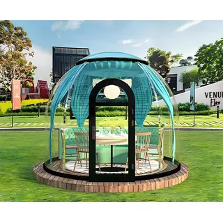 JVmoebel Pavillon Pavillon für 4-6 Personen Glaskuppel aus Polycarbonat, Made in Europa