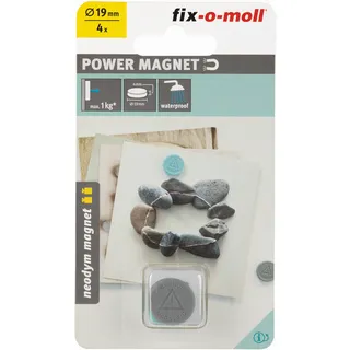 fix-o-moll Neodym Magnete Scheiben 19mm Silikon