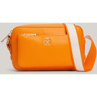 Mini Bag TOMMY HILFIGER "ICONIC CAMERA BAG" Gr. B/H/T: 25 cm x 16 cm x 11 cm, orange (rich ochre) Damen Taschen Handtaschen