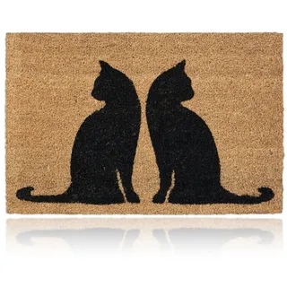 Relaxdays Kokos 40 x 60 cm Natur/Schwarz