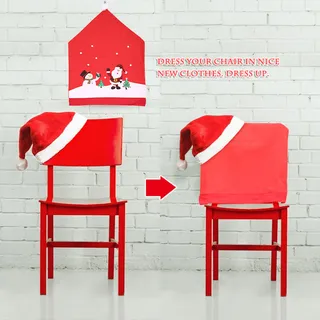 Set Aus Hockern Mit Cartoon-schneemannmotiven Aus Vliesstoff