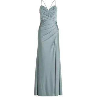 Vera Mont Abendkleid Glitzer-Look Blau/Silber 40