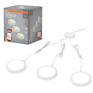 Osram Unterschrankleuchte rund 6,5W 375lm 83mm 3er Set Weiß