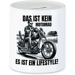 Hey!Print Das ist kein Motorrad das ist EIN Lifestyle Motorradfahrer Spardose - Motorrad Leidenschaft