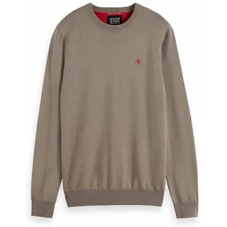 SCOTCH&SODA Herren Pullover - Essential Viscose Sweater, Viskose Pullover, einfarbig Hellbraun XL