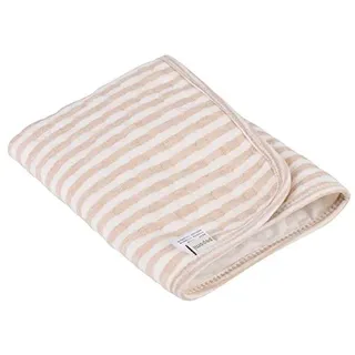 Baby Wickelmatte aus Bio-Baumwolle wasserdicht für Neugeborene 0-3 Jahre 70x105 cm mit weicher Polsterung und praktischem Tragegriff