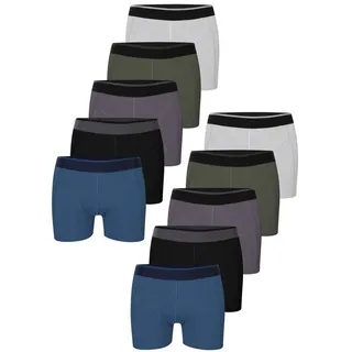 LOREZA 10er Set Boxershorts - Mix - Mehrfarbig | Gr.: S