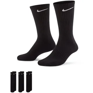 Nike Everyday Cushioned Crew-Trainingssocken 3er Pack Black/White 42-46