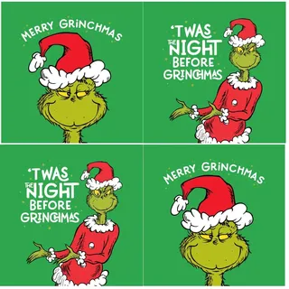 Danilo Promotions Limited Offizielles The Grinch Weihnachtskarten-Set, 12 Karten, 2 verschiedene Designs, GXXB3
