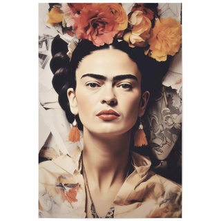 artboxONE Poster 90x60 cm Natur Beauty Frida face - Bild Frida Kahlo Bild