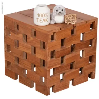 Mr. Deko Beistelltisch/Hocker Dunham Teak