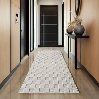 Ayyildiz Helix 2203 Kurzflorteppich 60 x 110 cm Creme