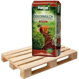 Plantop Rindenmulch Plantop Dekor Mulch ziegelrot 20 x 50l