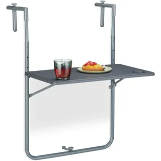 Balkonhängetisch Klapptisch für Balkon Höhenverstellbarer Balkontisch 30 kg