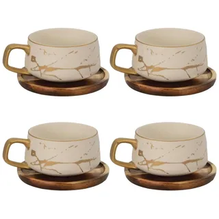 Intirilife Teetasse 0,2 l Weiß 4 St.