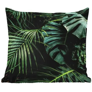 MuchoWow Dekokissen Pflanzen - Dschungel - Blätter - Tropisch, Kissenhülle für den Außenbereich, Outdoor, Kissen, 50x50 cm bunt Quadratisch | 50 cm x 15 cm x 50 cm