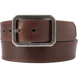 CARHARTT Gürtel Leather Reversible Center Bar Buckle Belt Leder Braun 36