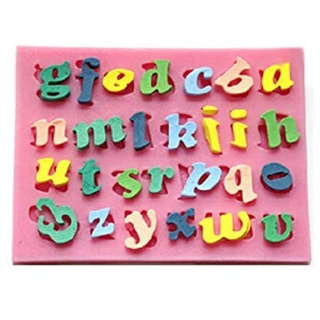 Silikonform Alphabet Buchstaben Kleinbuchstaben Fondant Kuchen Geschenkidee