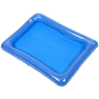 SKISUNO Aufblasbarer Kinderpool PVC Angelteich für Kinder Faltbarer Planschbecken für Sommer Rechteckiger Wasserspaß für Kleinkinder für Drinnen und Draußen