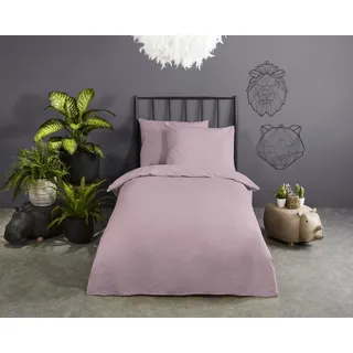 Good Morning Puk Unicat Renforcé Rosa 135 x 200 cm + 80 x 80 cm