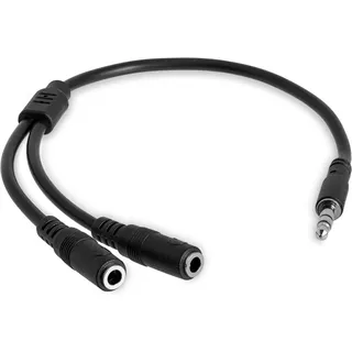 Startech StarTech.com 3,5mm Klinke Y-Splitter Kabel - Headset Splitter | Klinke Y-Splitter, Headset Verteiler, Vergossen, Zugentlastung, Tragbare Geräte