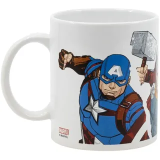 MARVEL Tasse Marvel Avengers Kaffeetasse Teetasse Geschenkidee 330 ml, Keramik bunt
