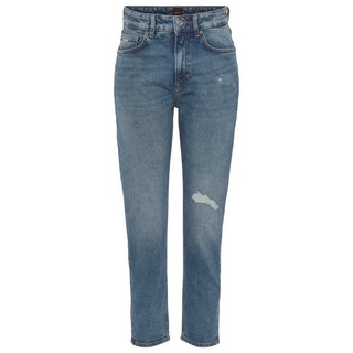 BOSS ORANGE Stretch-Jeans Elsa Mid Rise Mid Waist, mittlere Leibhöhe Premium Denim Jeans im stonewashed Look blau 29