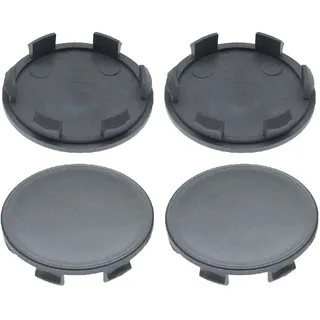 4 Nabenkappen Ø 59,0 mm - 55,0 mm / rund flach / Klebefläche