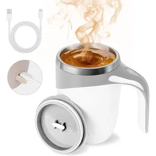 Automatischer Kaffeebecher Mit Magnetrührfunktion, Kaffeebecher Mit Magnetrührfunktion Für Milch, Selbstrührender Becher Mit Deckel, Automatischer Kaffeebecher Mit Rührfunktion
