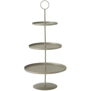 Boltze Etagere Samona beiges Metall Höhe ca. 60 cm