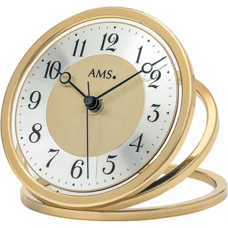 AMS Funktischuhr AMS, gold (messingfarben, gelbgoldfarben), Tischuhren