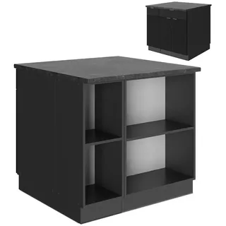 Vicco, Regal, Kücheninsel Fame-Line (90 x 81.60 x 82 cm)