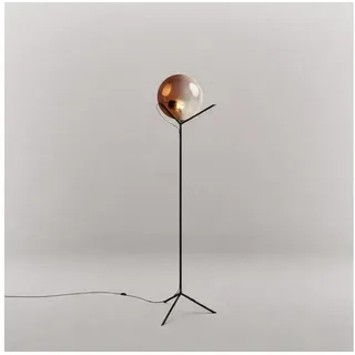 s.luce Stehlampe Stehleuchte Orb Poseidon mit Glaskugel 175cm Kupfer Verlauf Ø 30 cm x 30 cm x 170 cm