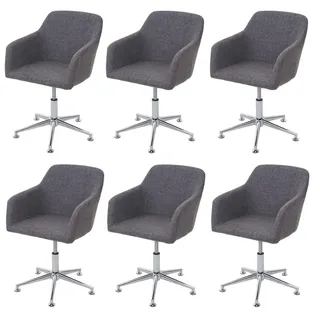 MCW Esszimmerstuhl A74 Textil grau 6er Set