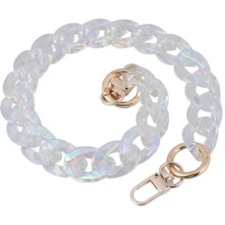 VALICLUD Acryl Taschenriemen Transparent Mit 2 Metallschnallen | Acryl Material, Transparentes Design, Mit Zwei Metallschnallen, Für Verschiedene Taschen
