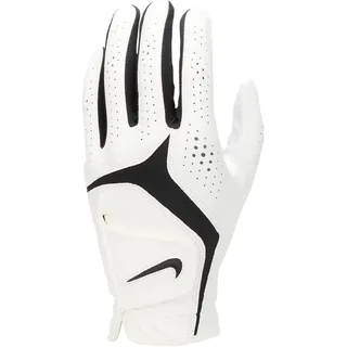 Nike Dura Feel X Herren – Strapazierfähiger Golf Glove Left Hand – Starker Grip & Hoher Komfort – Atmungsaktiver Golfhandschuh, Pearl White/Pearl White/Black, M/L