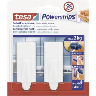 Tesa Garderobenhaken Large Trend Weiß