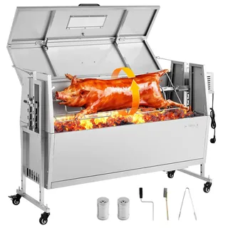 Vevor Drehspießgrill Silber