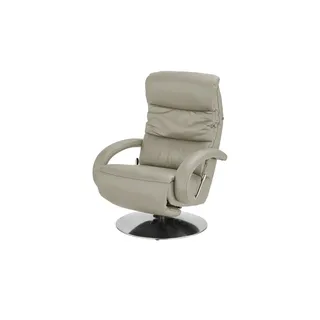 Hukla Relaxsessel Florian Leder 73 x 102 x 91 cm grau mit Relax-Funktion
