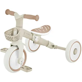 GLOBBER Dreirad für Kinder Learning Trike 2in1 Plus Eco taupe