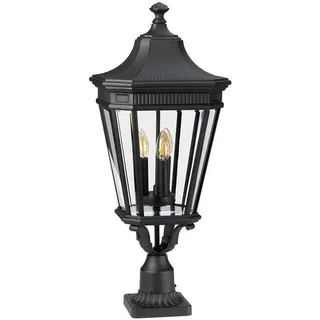 Elstead Lighting Sockelleuchte 3xE14 Aluminium, Glas H:78 Ø:30,5  IP44 schwarz