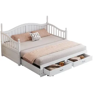 XDOVET Schlafsofa autolock 180 x 190 cm Kiefer massiv weiß