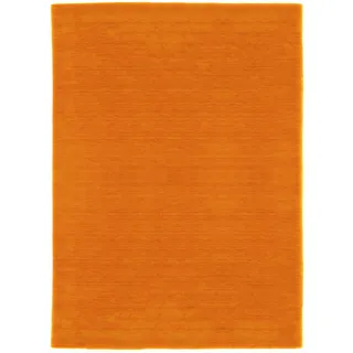 Morgenland Gabbeh Teppich - Loribaft Softy - Tomas - orange - 250 x 250 cm - quadratisch