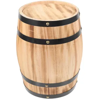 Weihnachten Mottoparty Weinfass Fassdekor Rustikal Braun | Antikes Dekor für Riegel Anlass, Portable Deko für Tresen und Couchtische
