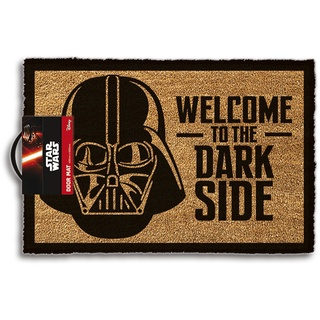 Di-Nesh (337) Star Wars Fußmatte -Welcome to The Dark Side- Darth Vader Kokos Fußabtreter Türmatte