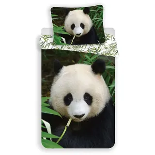 Jerry Fabrics Bettwäsche Panda Design Kuschelige Baumwolle, 140x200 cm & 70x90 cm