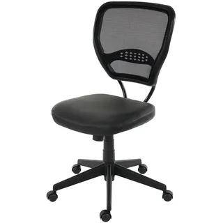 Profi-Drehstuhl Seattle, Bürostuhl, 150kg belastbar, Kunstleder ohne Armlehne